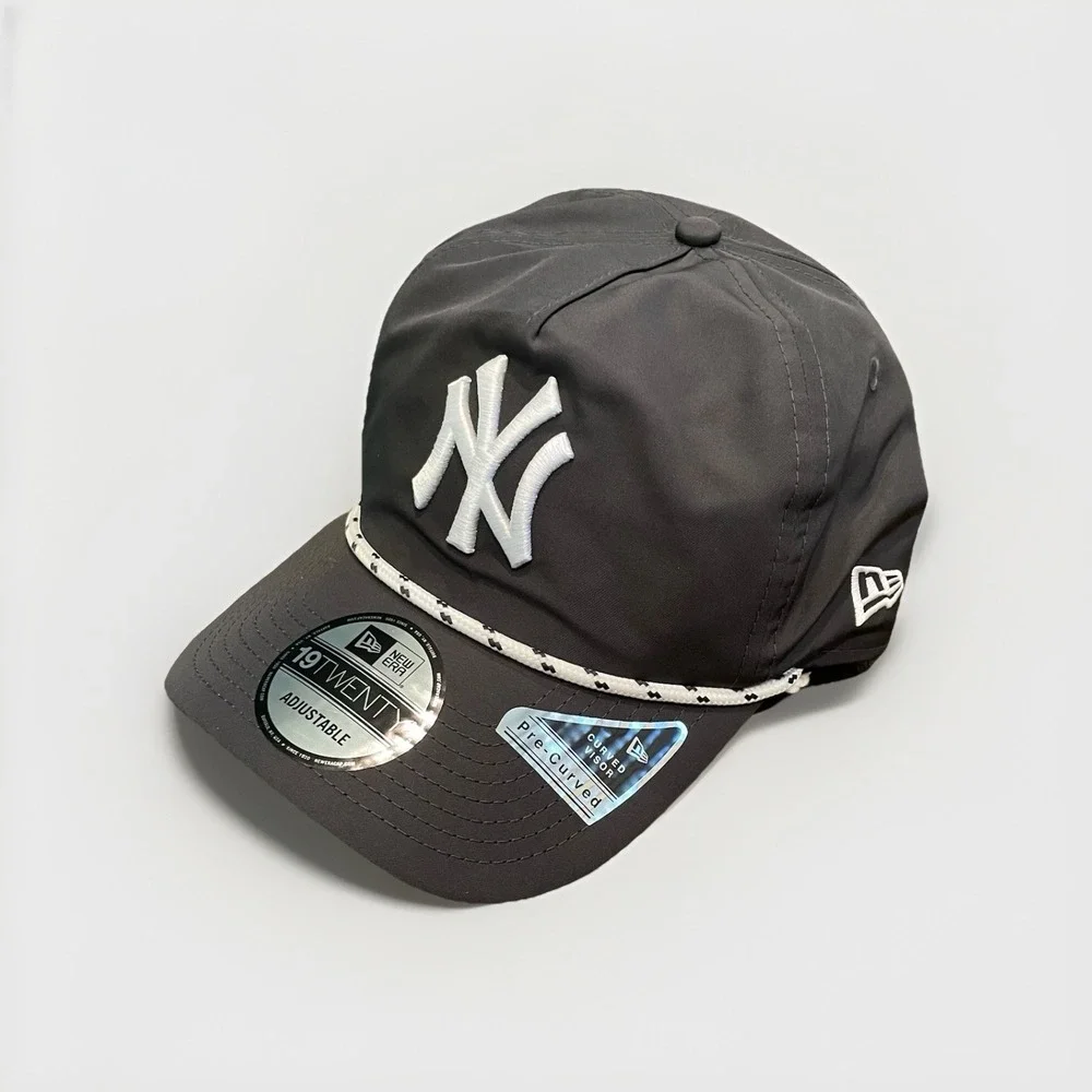 New Era 19TWENTY New York Yankees Rope Hat Adjustable Gray‎ Cap MLB Baseball